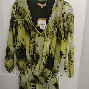 Ellen Tracy ruffled blouse
